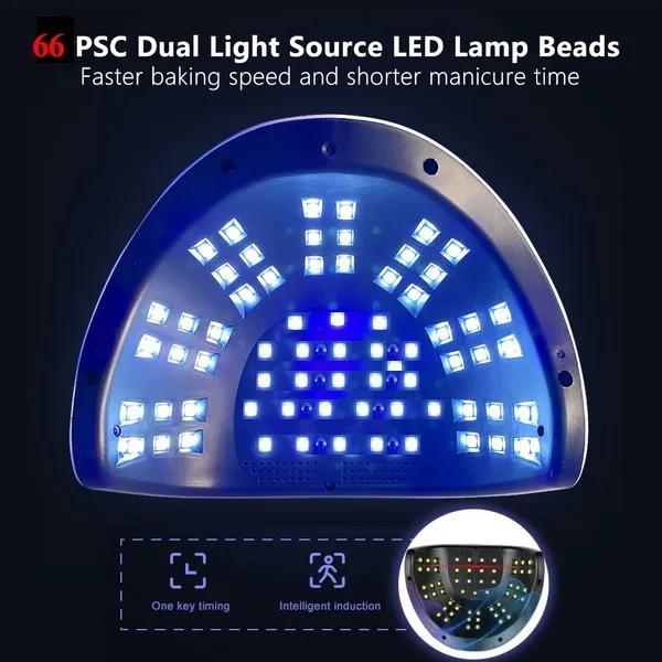 SUN X10 Max 280W LED Lamp Nail Dryer 66LEDs UV Ice Lamp For Drying Gel Polish Timer Auto Sensor Manicure Tools
