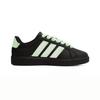 Adidas STREETTALK Dark Chocolate Mint Synthetic Leather Abrasion Resistant Breathable Low top Skateboard Shoes Unisex JP8276(Team2409-SBOX)