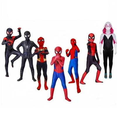 Costume for Kid Adult Miles Morales Spider-Man Cosplay Bodysuit Halloween Carnival Superhero Full Body Zentai Jumpsuit
