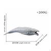 Gray Marine Mammal Figurine Realistic Life Statue for Kids, Collection, Desk