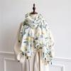 Luxury Lemon Print Cotton Scarf for Women Lady Floral Tassel Headscarf shawl Linen Handkerchief Wrap Ventilate Muslim Hijab