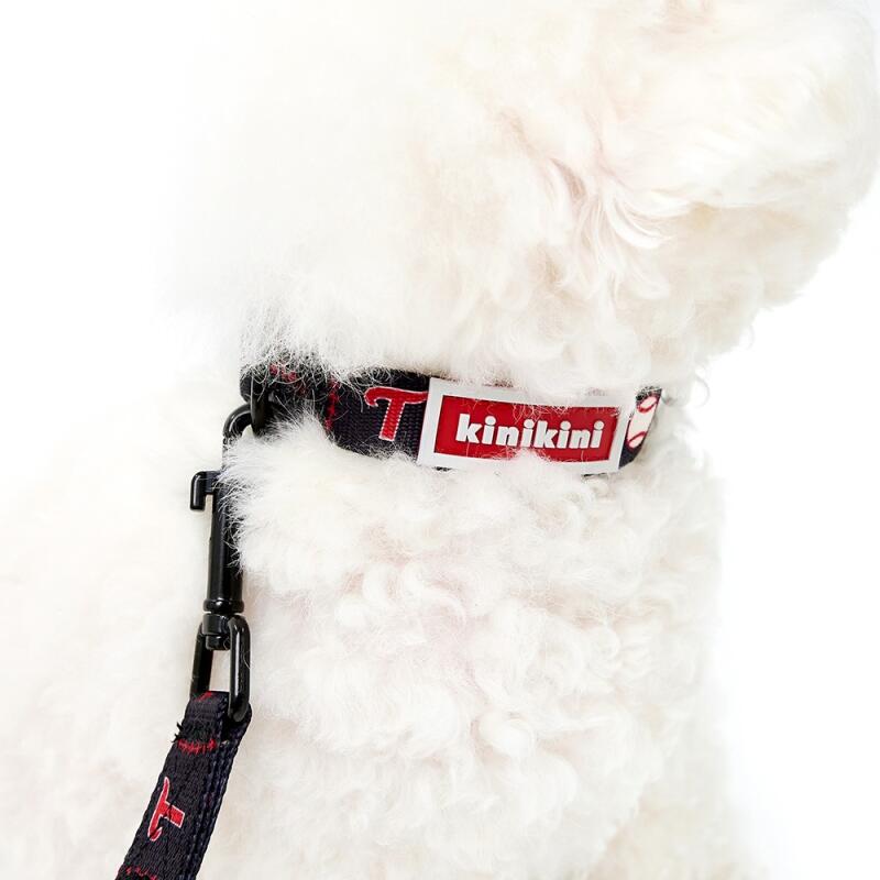 

[KINIKINIXLG Twins] AUTHENTIC COLLAR-BLACK (Leash) S