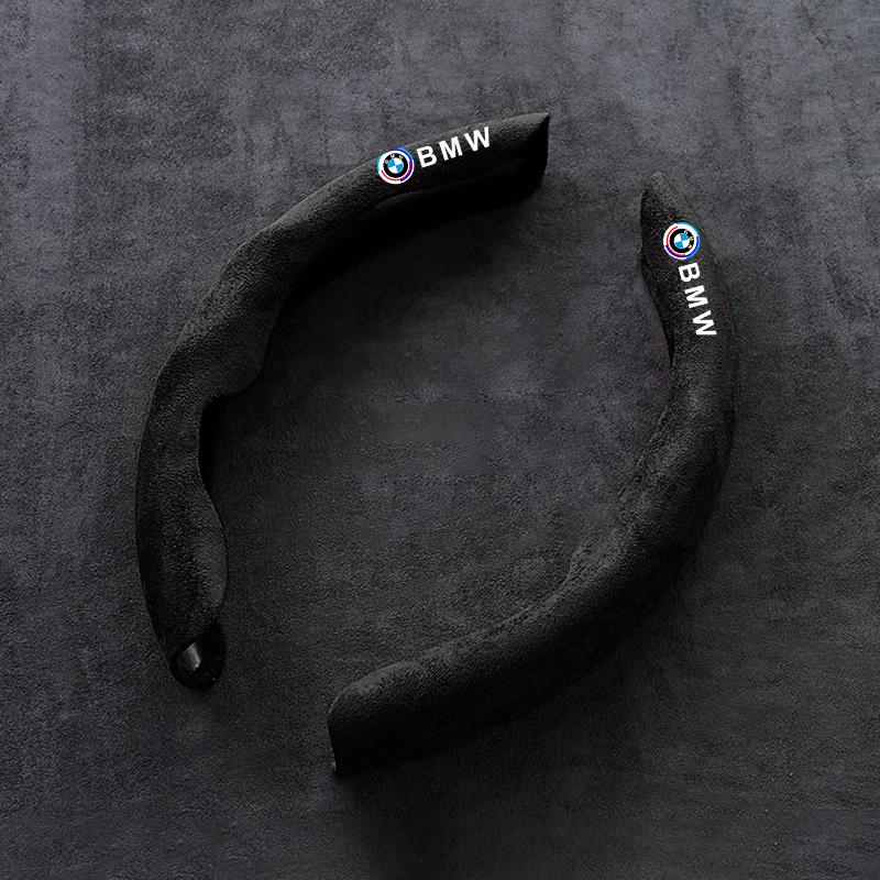 SQLI6 Suede Leather Car Steering Wheel Non-slip Protective Cover For BMW 50th Anniversary 1 3 5 7 series E83 F16 E70 E36 X Accessories