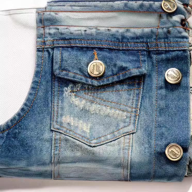Men's Cool New Korean Slim Fit Denim Vest, Plus Size Sleeveless Casual Trendy Apparel