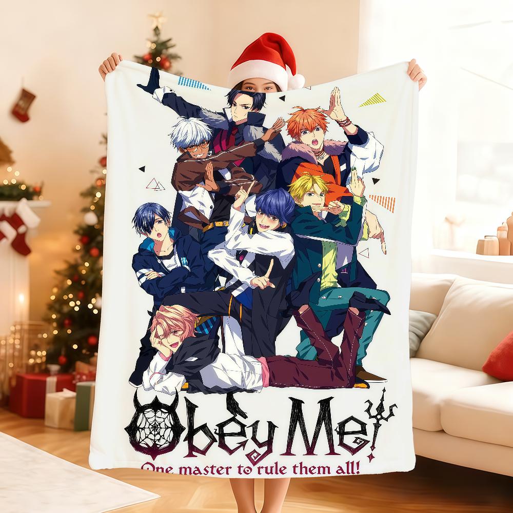 Hot Famous Game O Obey M Me Blanket Soft Throw Blanket for Home Bedroom Bed Sofa Picnic Travel Office Rest Cover Blanket Gift 75X95CM