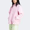 Adidas Originals Three-Stripe Logo Embellished Long Sleeve Jacket Soft Casual Daily Sports Outerwear Women Pink IR8098
