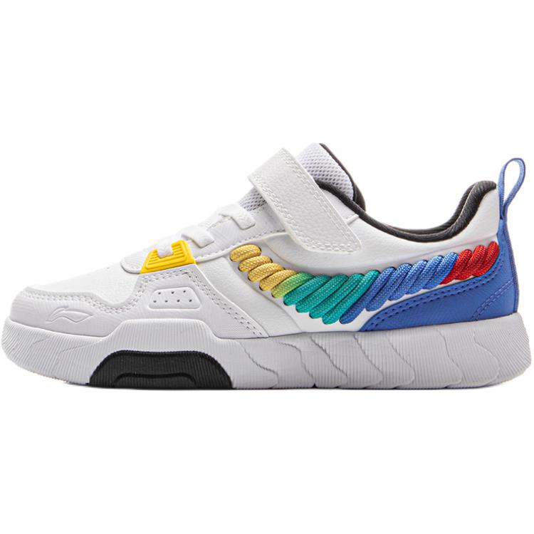 

Li Ning Детская спортивная серия лайфстайл Удобная модная универсальная амортизация отскок низкий верх повседневная обувь детская повседневная обувь YKNV052-1 28