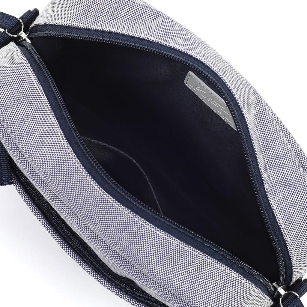 Chambray Fabric Crossbody Shoulder Bag Dark Blue 10101 [Kitamura] R-0754 Women's [Navy]