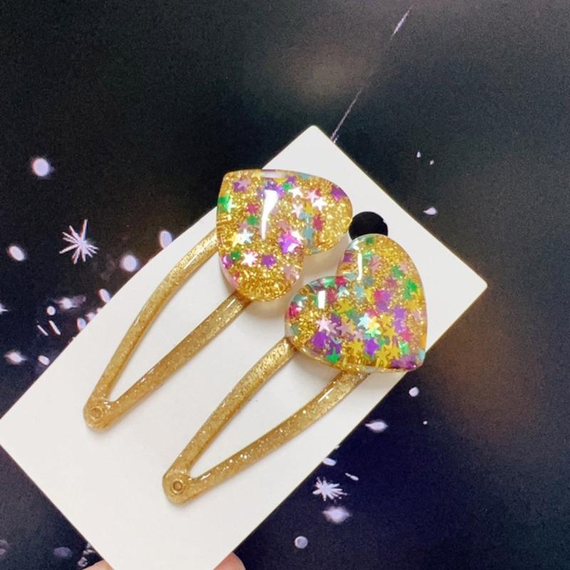 Adorkable Stern Glitzer Haarspange für Mädchen Kind Stern Haarspangen Glitzer Handgemacht Rosa Haarnadeln Hübsche Haarnadeln