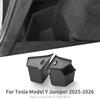 For Tesla Model Y Juniper 2026 2026 Car Rear Luggage Side Storage Box TPE Luggage Storage Box Organizer Car Interior Accessories