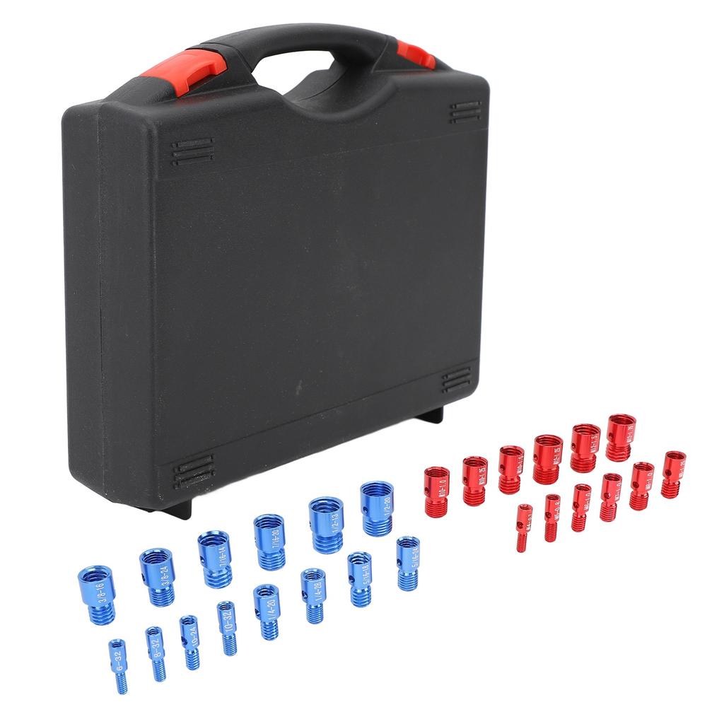 Nut Bolt Thread Checker Imperial Metric Aluminum High Accuracy Thread Checker Box for Checking