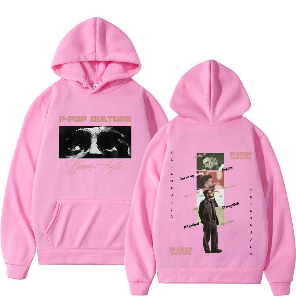 Rapper Karan Aujla P-POP Kultur Tour 2026 Grafik Hoodie Herren Damen Vintage Pullover Langarm Mode Sweatshirts Streetwear