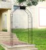 American Wrought Iron Garden Arch Flower Stand & Climbing Frame with Base Tray for Terrace and B&B Decor