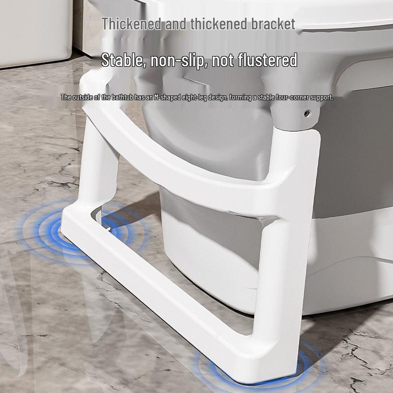 Foldable Large Children's Soaking Tub: Portable Baby Bath and Swimming Tub