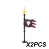 Middle Ages Empire Flag Pole Building Blocks Military Castle Lion Teutonic Knight Soldier Figures Roman Warrior Sheild Brick Toy