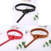 Genuine Leather Waist Belt For Women With Bow Buckle Elegant Designer Gift For Adults
