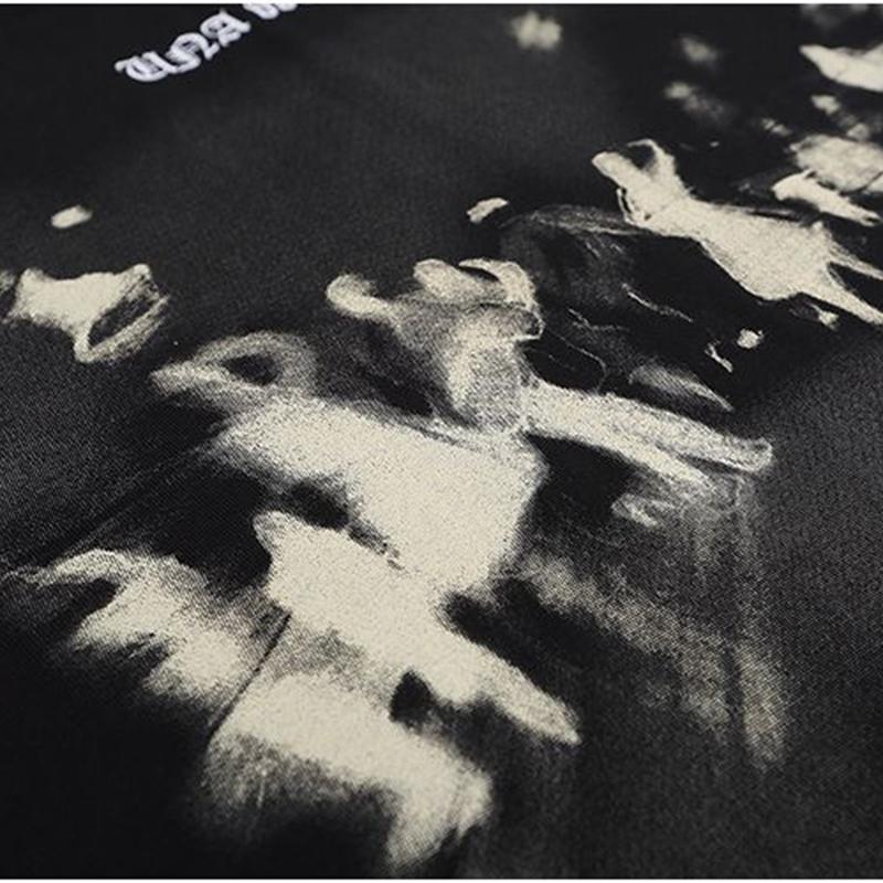 Streetwear Dancing Shadows Graphic T-Shirt Cotton Tshirt Unisex Tops Tees Summer Short Sleeves T Shirt