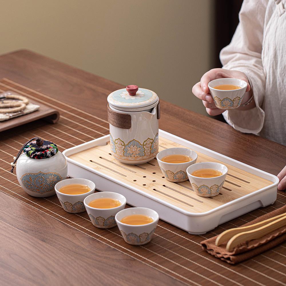 Travel Tea Set Portable Kuaike Cup Outdoor Tea Pot Enterprise Company Annual Meeting Souvenir Business Gifts