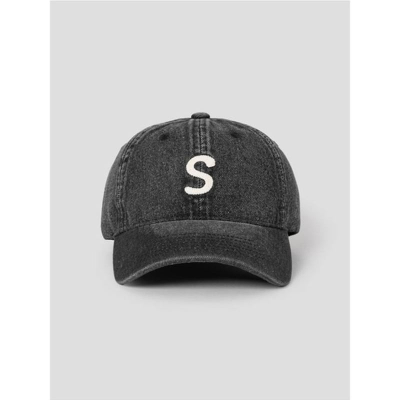 8SECONDS Denim Volume Embroidered Ball Cap Black (29578BWY85)