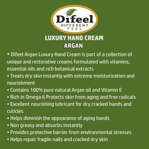 Difeel Argan Natural Hand Cream, 40g, ARGAN 12ARG, New York [Official Import]