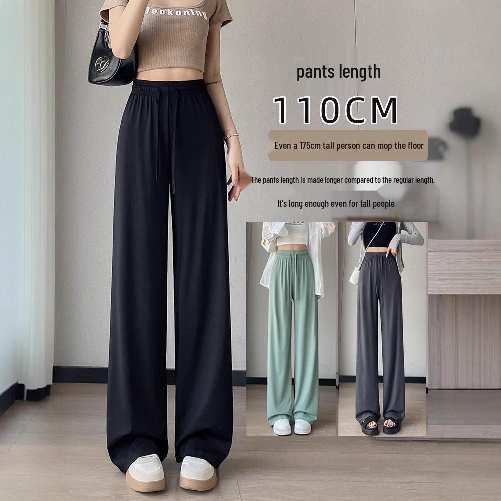 

2025 Women s Tall Black High-Waist Extra Long Summer Pants - Drapey Straight/Narrow/Wide Leg 2XL (131-150 lbs)