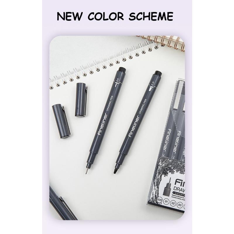 12 Stück beliebter Nagellack-Graffiti-Nadelstift-Werkzeug schnelltrocknend wasserdicht Ziehlinie Nagel handgezeichnete Linie Comic-Design Marker
