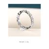 BELLA BOX Fashion Cubic Zirconia Finger Rings for Women Simple Stylish Girl Ring Dance Party Daily Wear Versatile Female Jewelry