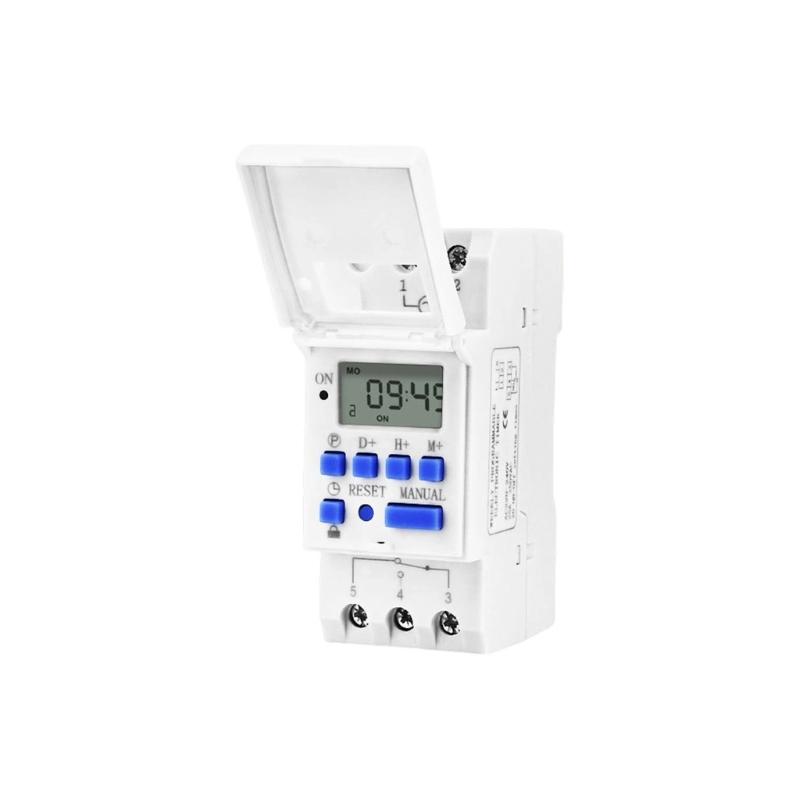 Digital LCD Weekly Programmable Digital Timer Switches 16 ON and OFF Timer Time Control Switches for Controlling Street Lamp