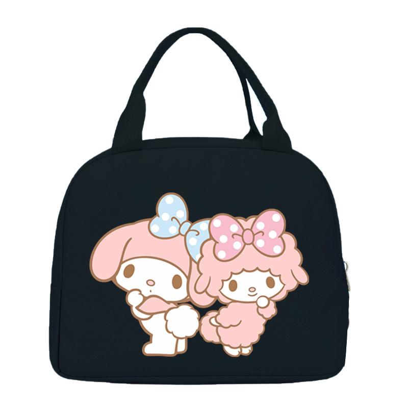 Melody cute cartoon print student lunch bag high value work commute leisure handbag