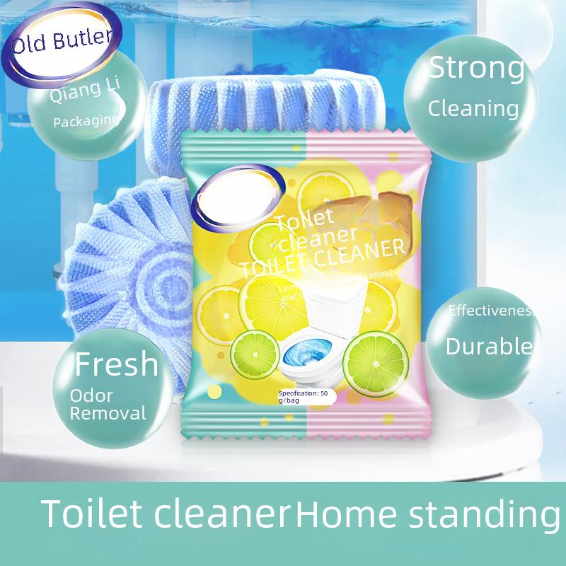 Toaletă Plic Unic Albastru Bulă Curățător Automat Deodorizează, Îndepărtează Calcarul și Petele