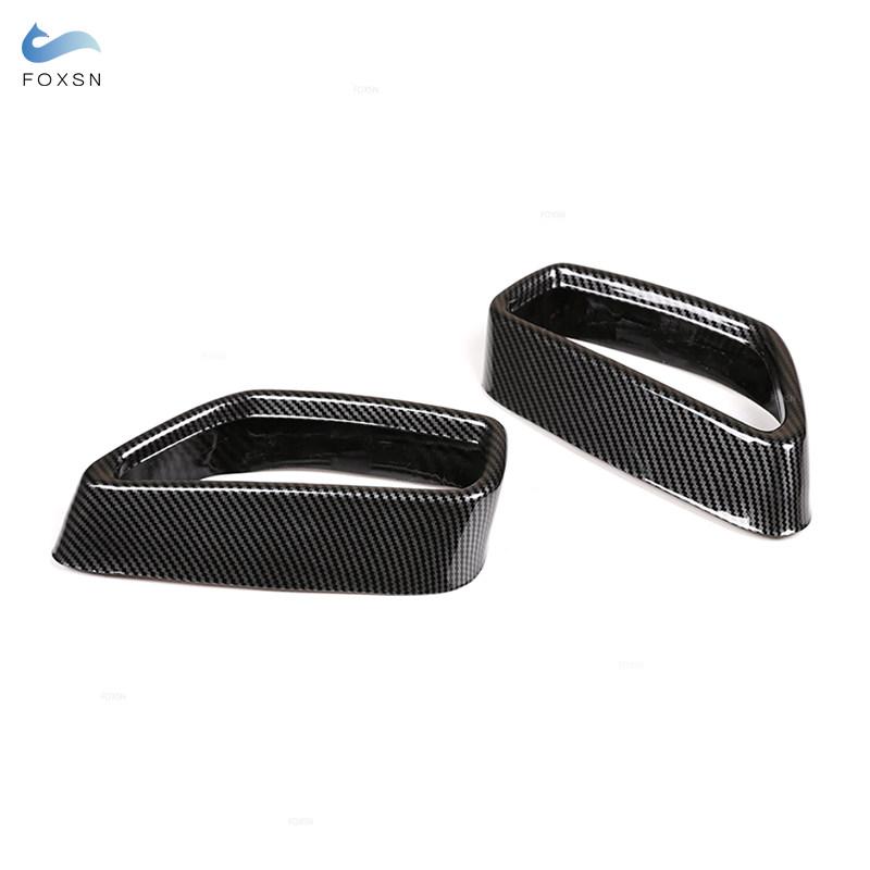 For BMW 5 6 Series GT G30 G38 G32 2018 -  Stainless Steel 2pcs Car Tail Muffler Exhaust Pipe Output Cover Protective Trim