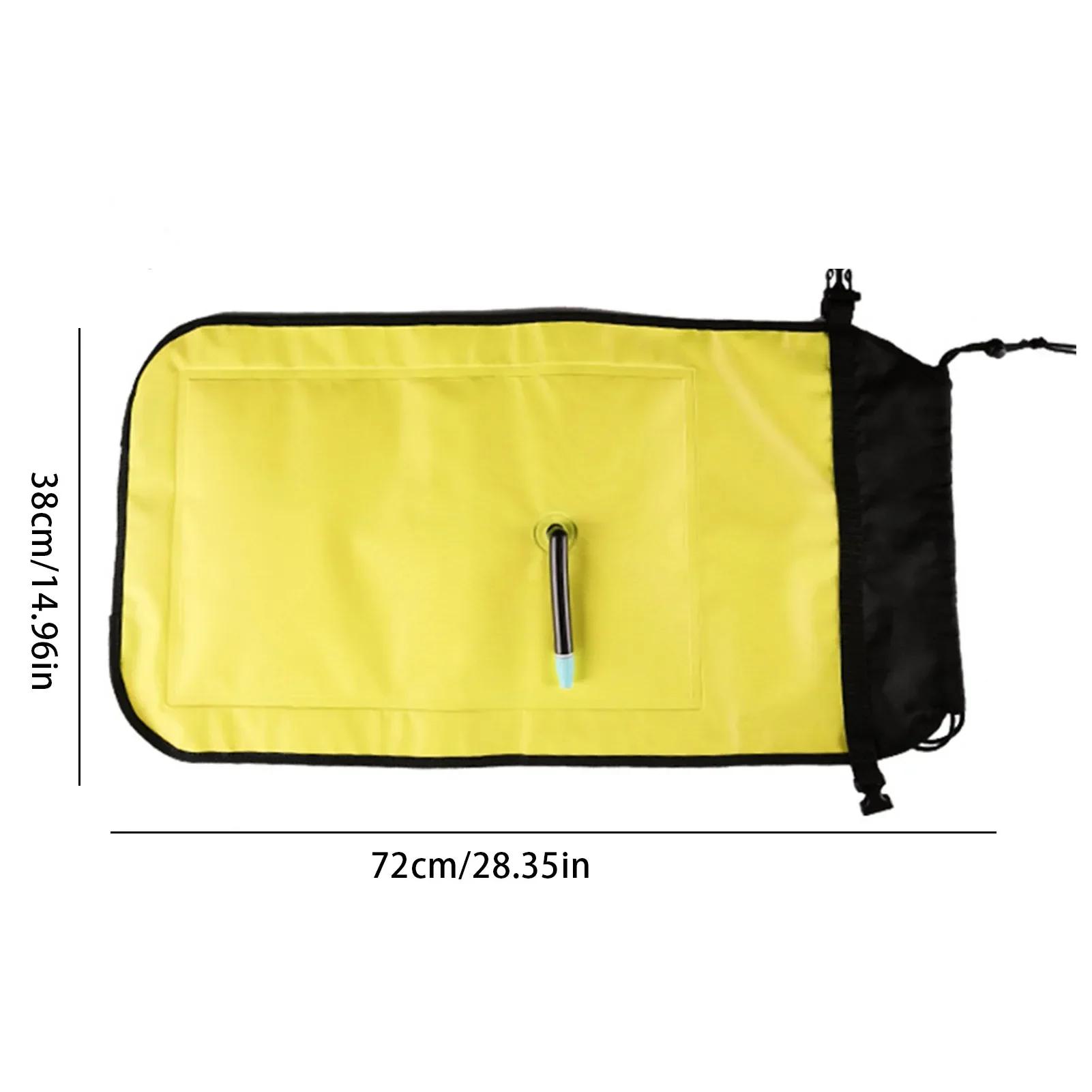 Collapsible Paddle Bag Float Self-rescue Buoyancy Airbag Reflective Strip Safety Kayaking Aid