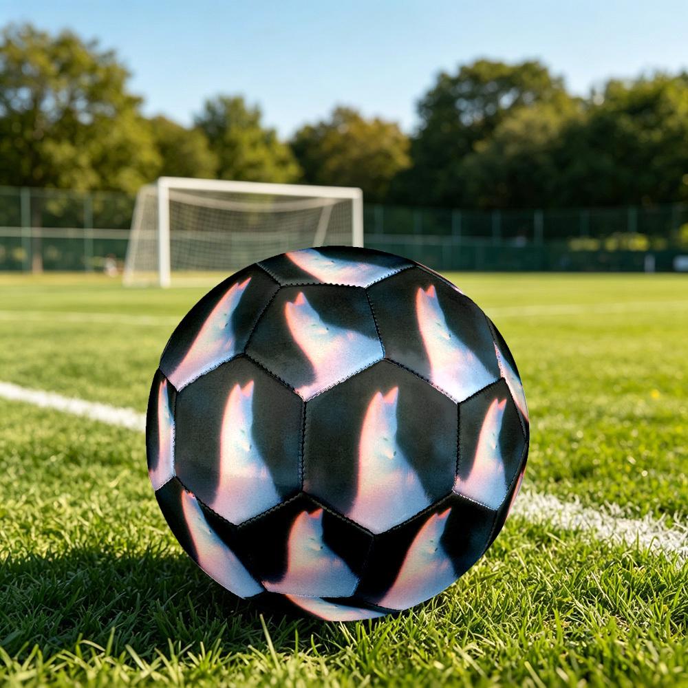 1 Stück Fuchs Größe 5 Fußball Professioneller Spiel-Trainingsfußball Indoor- & Outdoor-Sportball Leicht Langlebig c6559