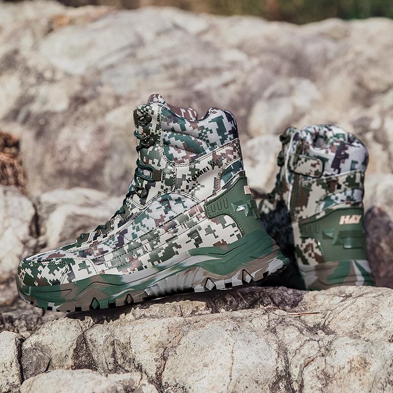 New high-top military boots men's combat boots waterproof delta desert boots, mountaineering boots