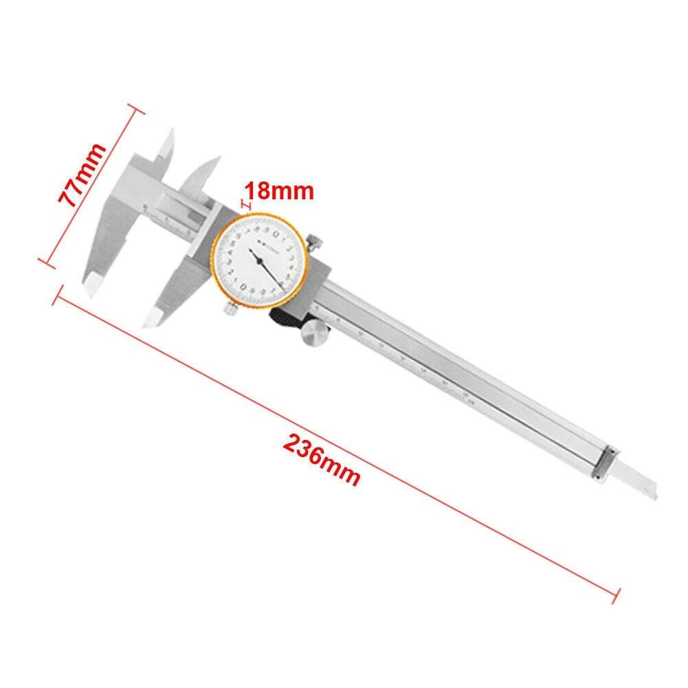 

1pc 0-150mm Industry Stainless Steel Vernier Caliper Shock Proof For Dial Vernier Caliper Metric Measuring Tool For Home DIY China Mainland