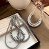 Beads Gray Pearl Necklace Imitation Clavicle Chain New Beaded Choker  Women