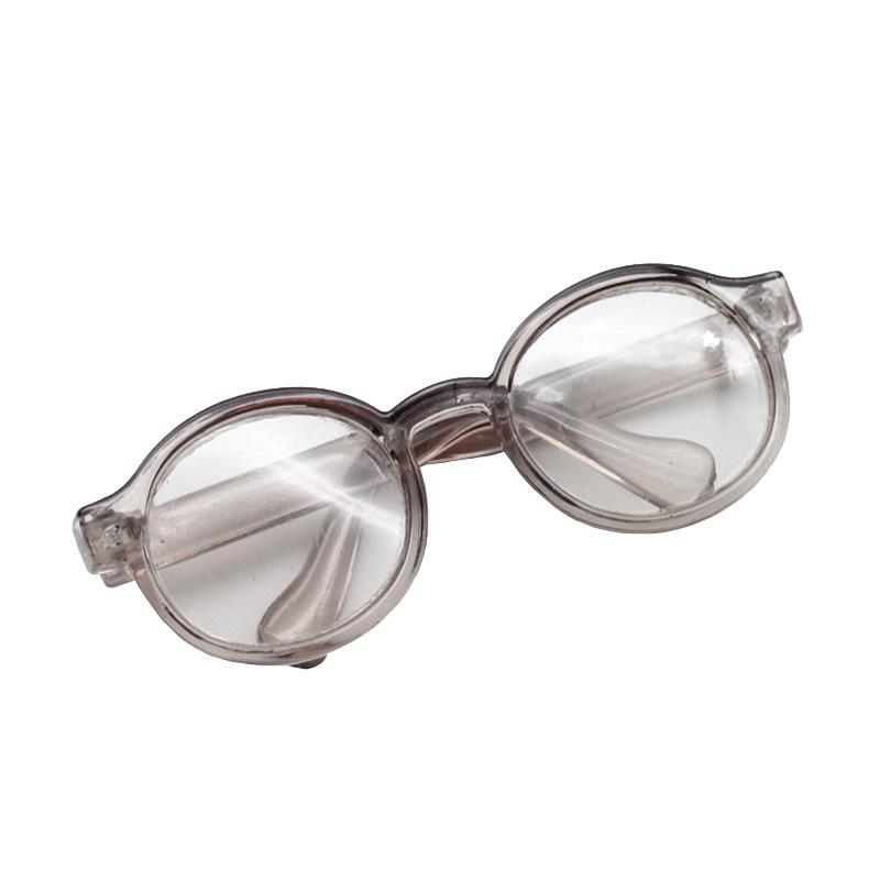 17cm Labubu Glasses 6.5cm Transparent Plastic Glasses for 1/8 1/6 1/3 1/4 BJD for Labubu MSD SD Plush for Doll Sunglasses, Doll Accessories