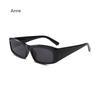 Trendy Rectangle Sunglasses Men Women Luxury  Designer Wide Frame Sun Glasses vintage Small Black yeglasses Oculos De Sol