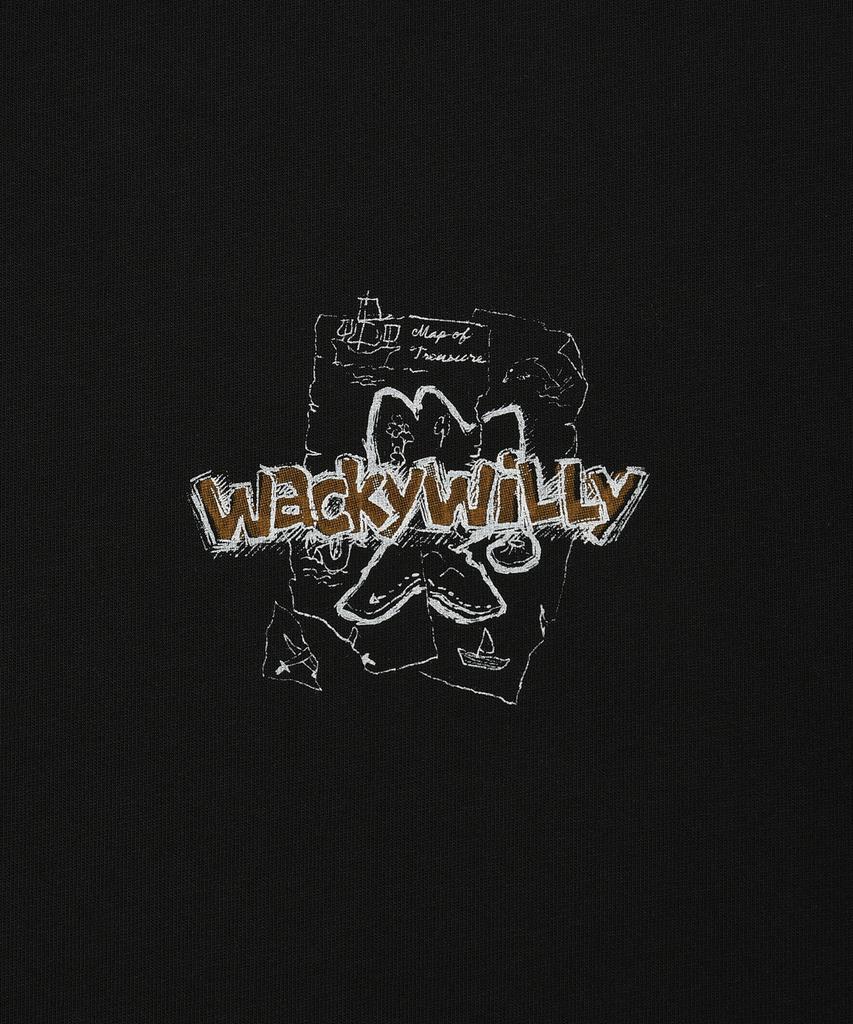 WACKY WILLY Kiki'S Island Graphic Short Sleeve T-Shirt Black