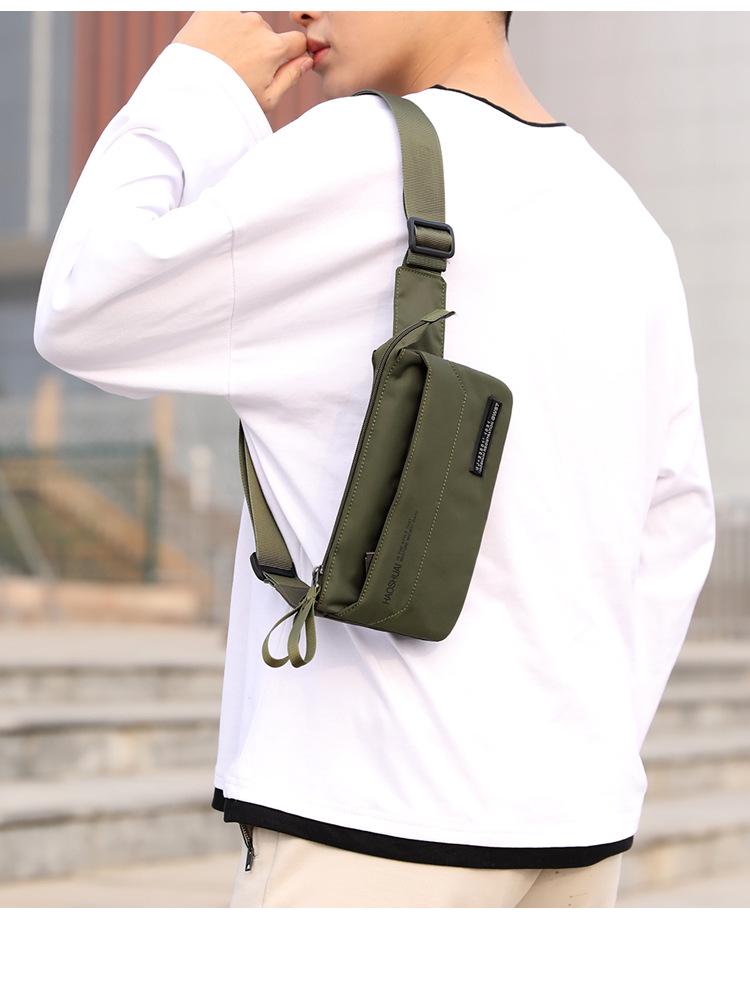 New Men's Trendy Multi-Functional Sports Waist and Chest Crossbody Bag