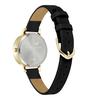 Authorized Dealer [OLIVIA BURTON] Olivia Burton Women's Watch 24000222 3D Flower Midi Gold Black Leather