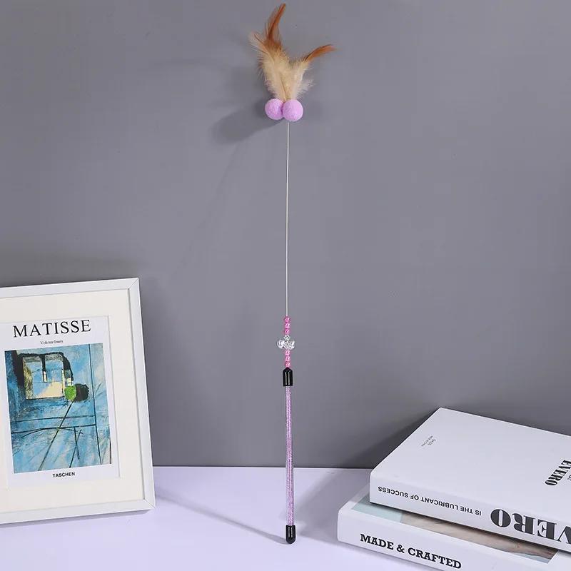 

Четырехсекционная телескопическая кошачья палка 1,8 м супер длинная удочка из углеродного волокна устойчивая к царапинам игрушка для кошек в виде перьев товары для животных