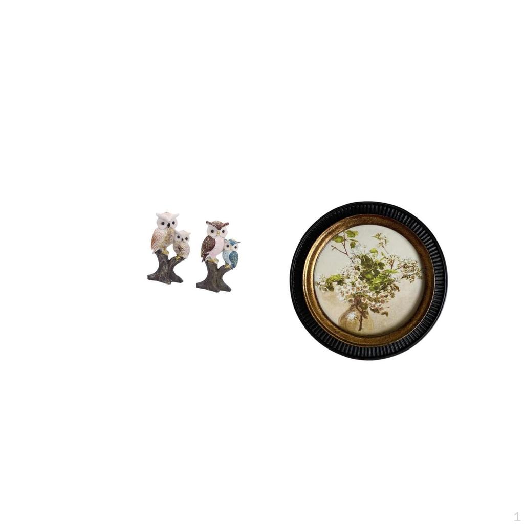 Animal Sculpture And Ornate Resin Photo Frame for Elegant Indoor Office Living Room Bedroom Retro