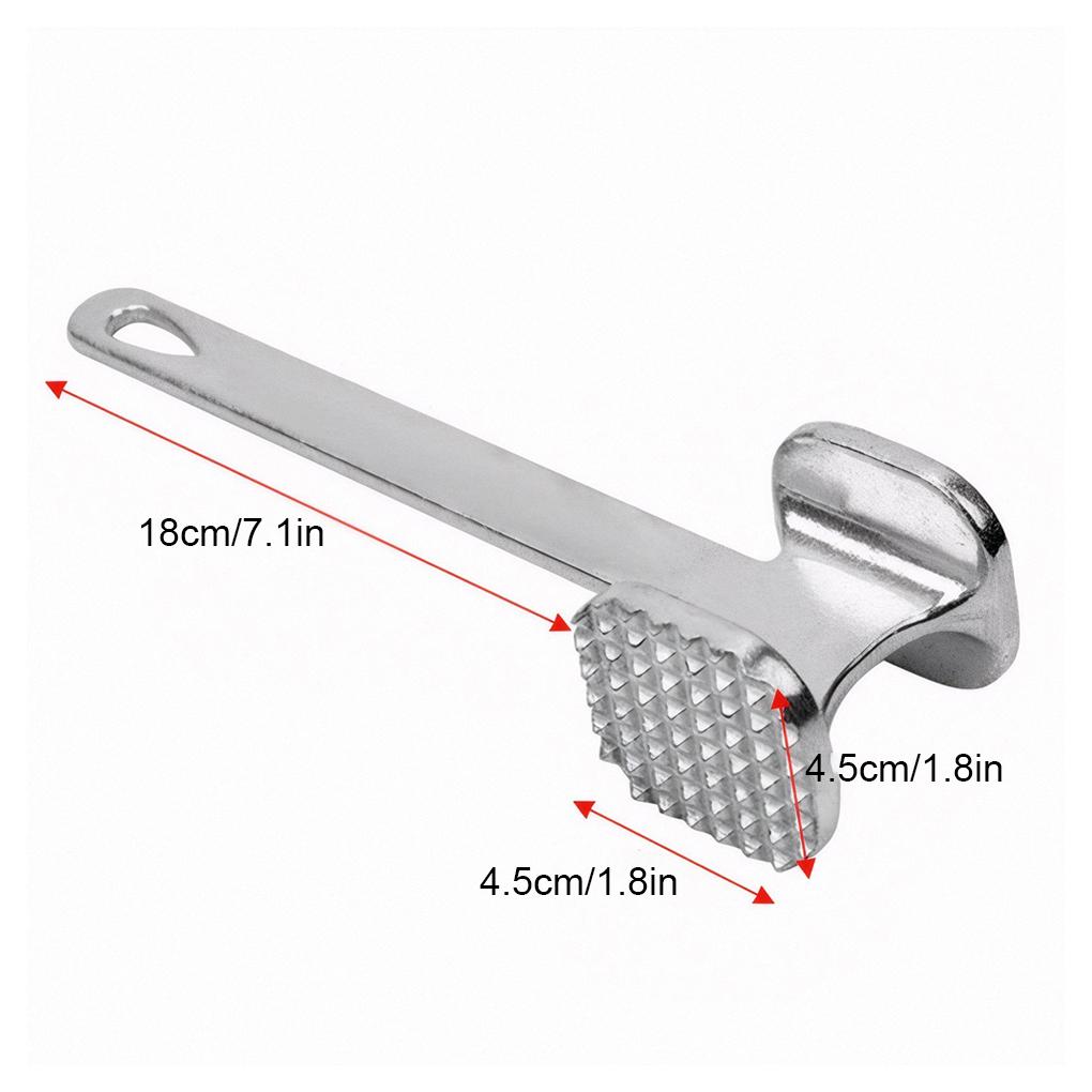 Aluminum Meat Hammer For Tenderizing Meats And Flattening Steaks Kitchen Double-sided Meat Hammer
