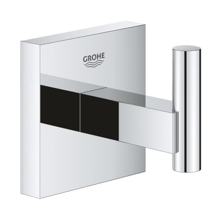 Patère murale - GROHE - Start Cube - Chromé - Métal - Contemporain Design