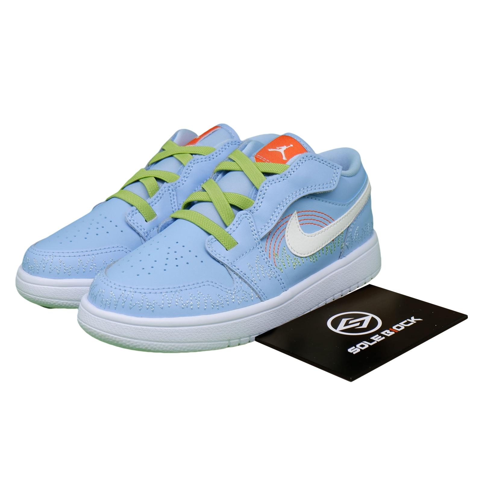 Nike 1 Low SE PS Blue Stitch Children s Basketball Shoes DR9500-400 32