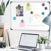 12 Pcs Glass Fridge Magnets Sticker, Strong Refrigerator Magnets Heavy Duty for Whiteboard, Classroom, Kitchen, Office, Home