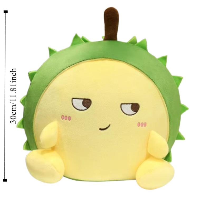 Fluffy Emote Durian Plush Toys Soft Stuffed Durian Toys  Kids Holiday Gifts