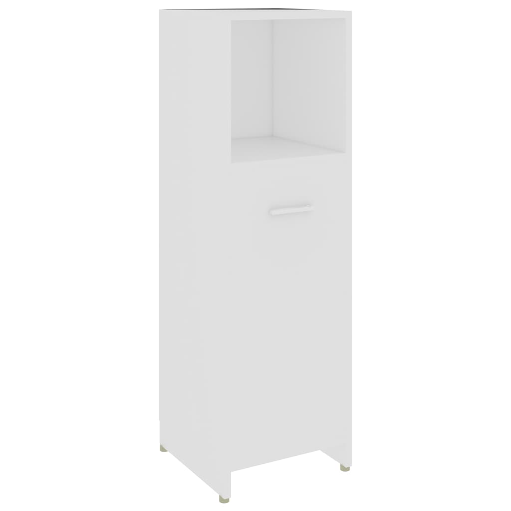 Badezimmerschrank Weiß 30 x 30 x 95 cm Spanplatte