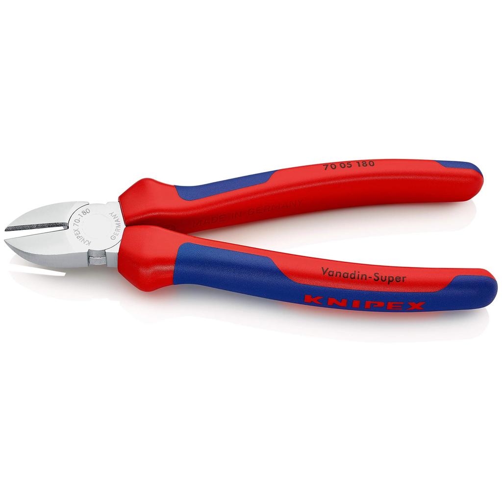 [KNIPEX] Diagonal Cutter Chrome 180mm 7005-180